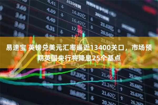 易速宝 英镑兑美元汇率逼近13400关口，市场预期英国央行将降息25个基点